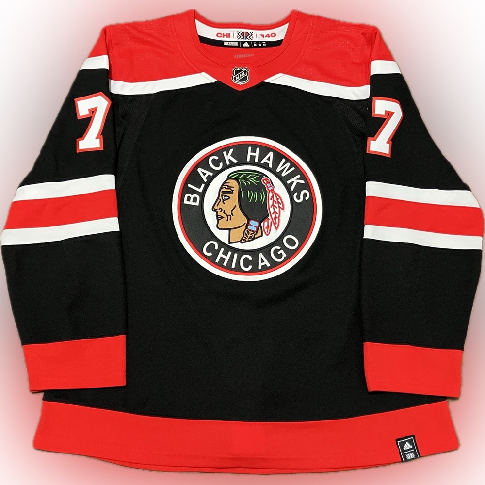 Chicago Blackhawks Kirby Dach Reverse Retro 1.0 Adidas NHL Hockey Jersey Size 52